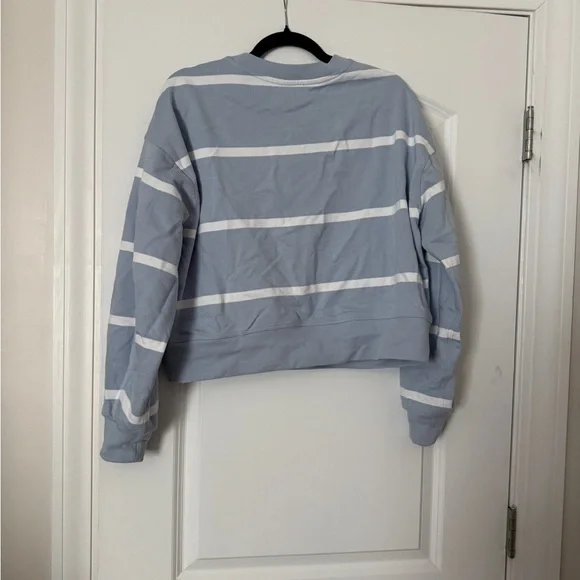 lululemon athletica Blue and White Striped Sweatshirt - Picture 2 of 6